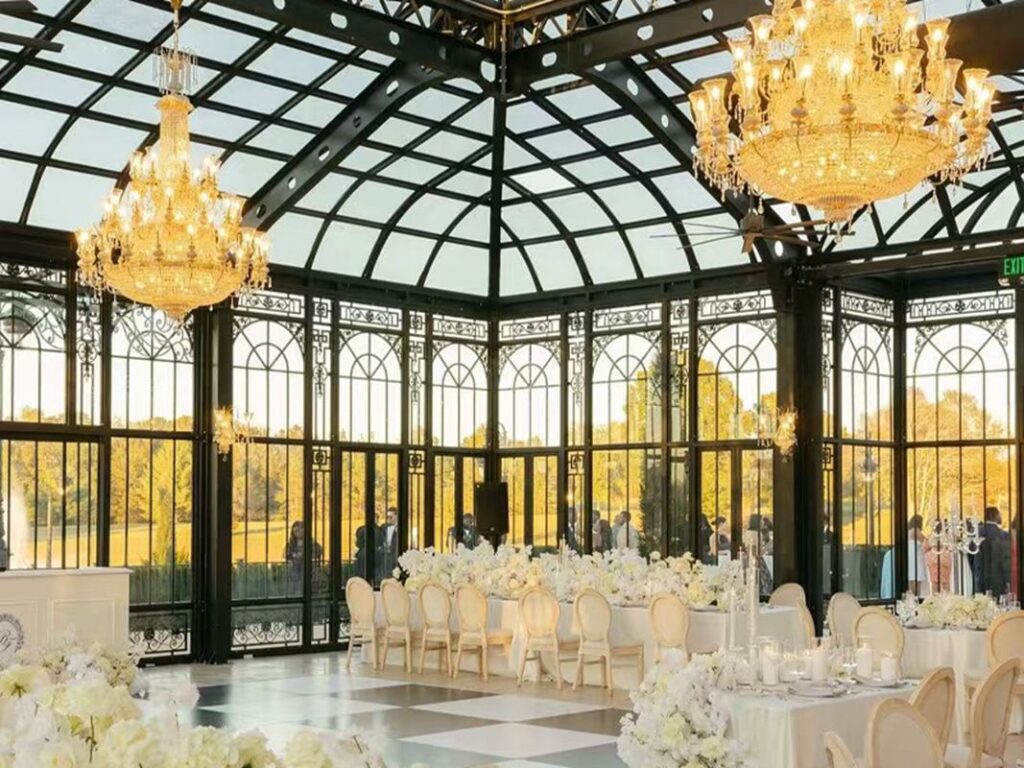 Wedding In Victorian Greenhouse